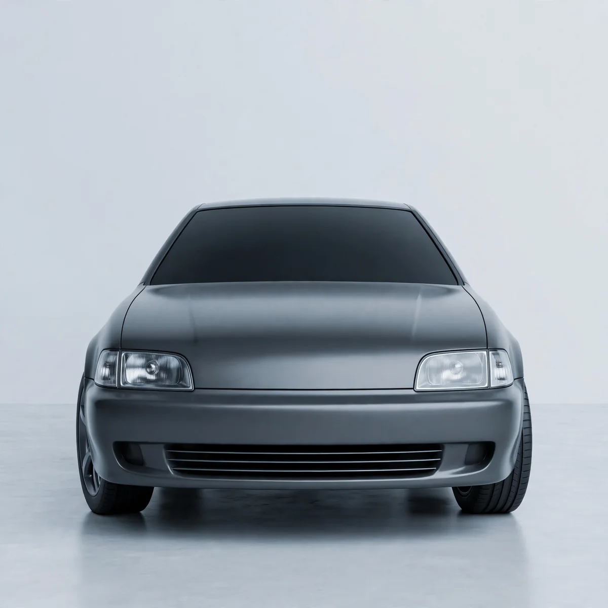 Headlight lens and bodywork detail